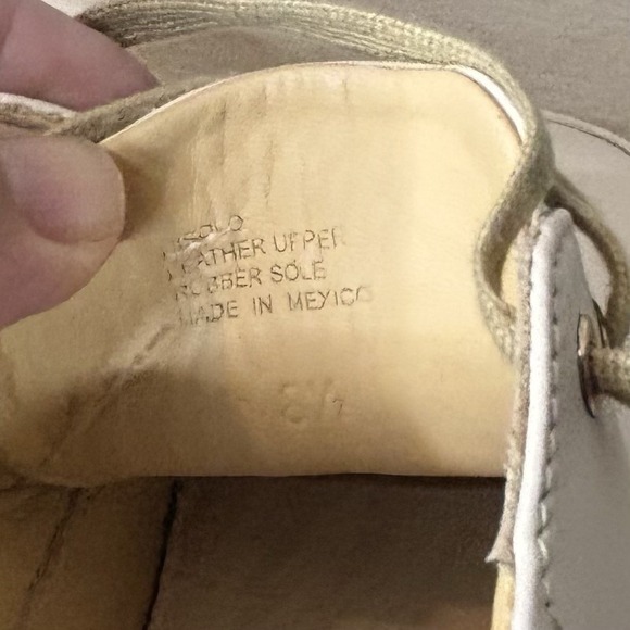 Nisolo Leather Elayna Lace Up Off White Sneaker Ladies Size 8.5 - Picture 10 of 10